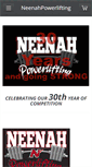 Mobile Screenshot of neenahpowerlifting.com
